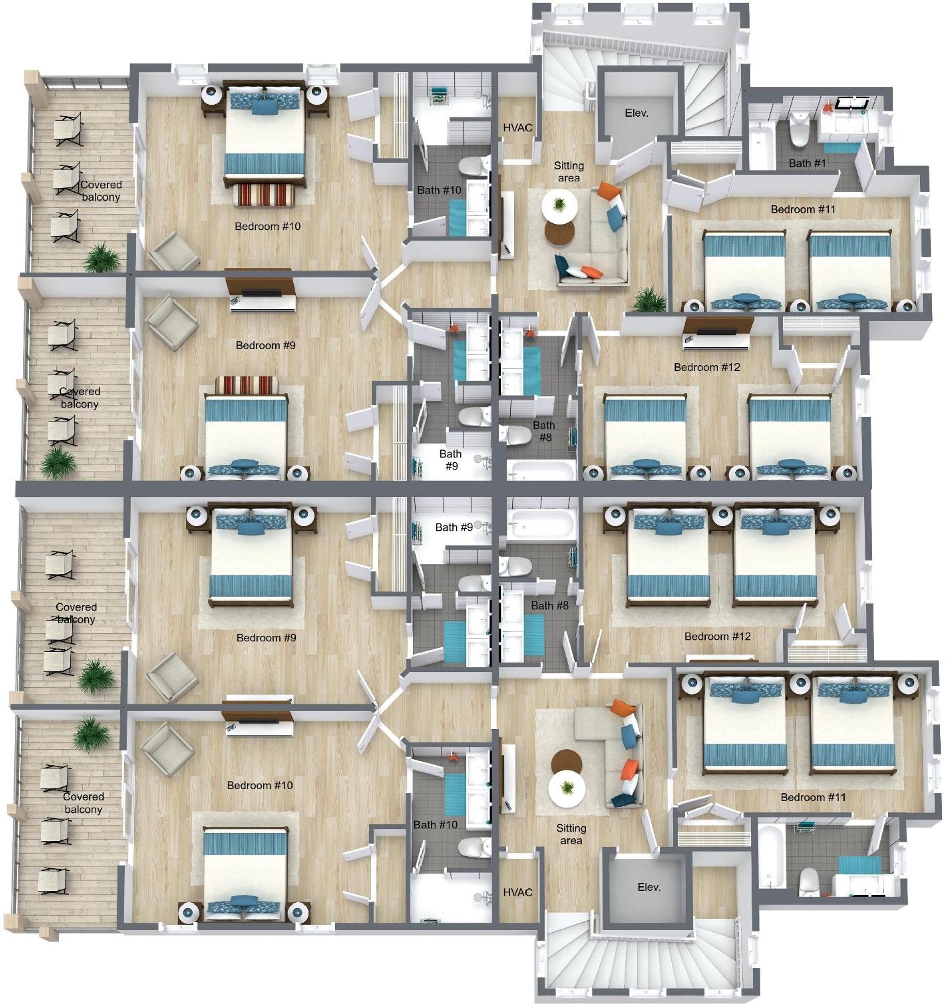 Seaside East And West 2 Properties - 24 Bedrooms Gulf Shores Εξωτερικό φωτογραφία